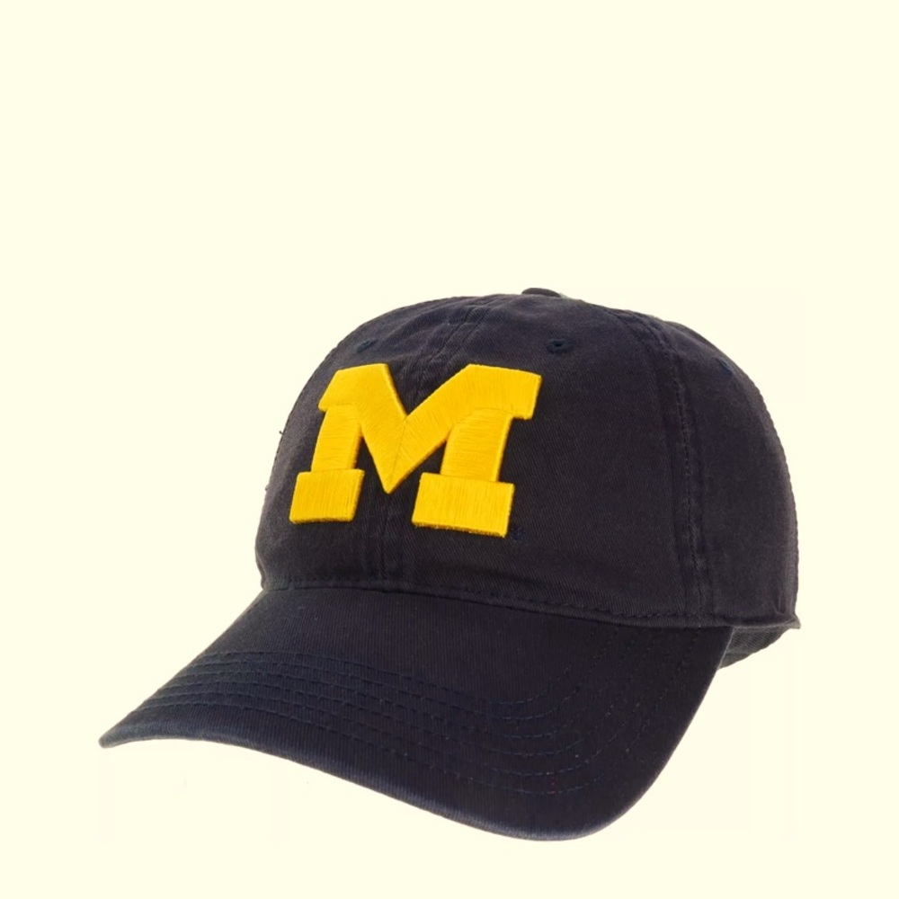 Michigan Wolverines Blue-Yellow adjustable Hat.. Women size small to Kids